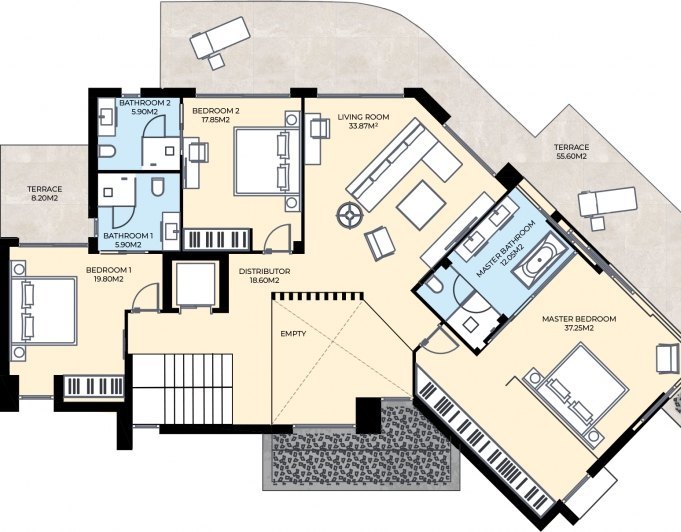 3 Villas de nueva construcción junto a la playa, llave en mano, en Marbella este