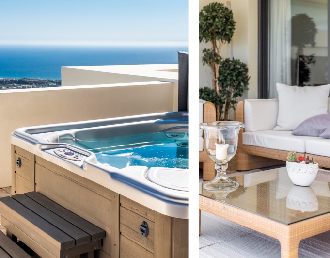 LUJOSO ÁTICO DÚPLEX CON VISTAS PANORÁMICAS AL MAR EN LOS MONTEROS HILL CLUB - MARBELLA ESTE