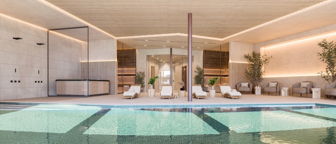 exklusivt bostadsprojekt i Elviria bestående av takvåningar med solarium och villor med privat trädgård