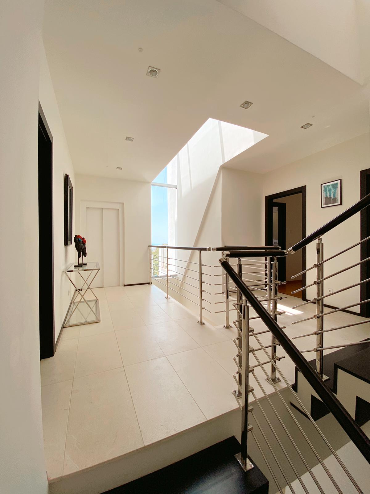 Moderna y exclusiva casa en alquiler en Sierra Blanca con vistas al mar y doble seguridad