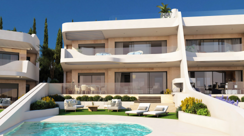 Magiskt, exklusivt och modernt komplex med havsutsikt och privat pool i Marbella