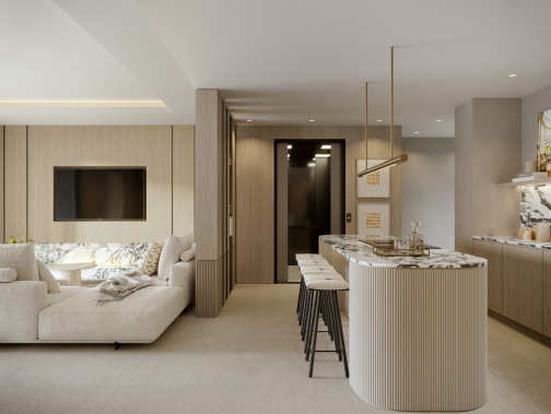 Magiskt, exklusivt och modernt komplex med havsutsikt och privat pool i Marbella