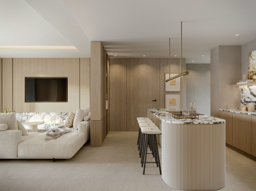 Magiskt, exklusivt och modernt komplex med havsutsikt och privat pool i Marbella