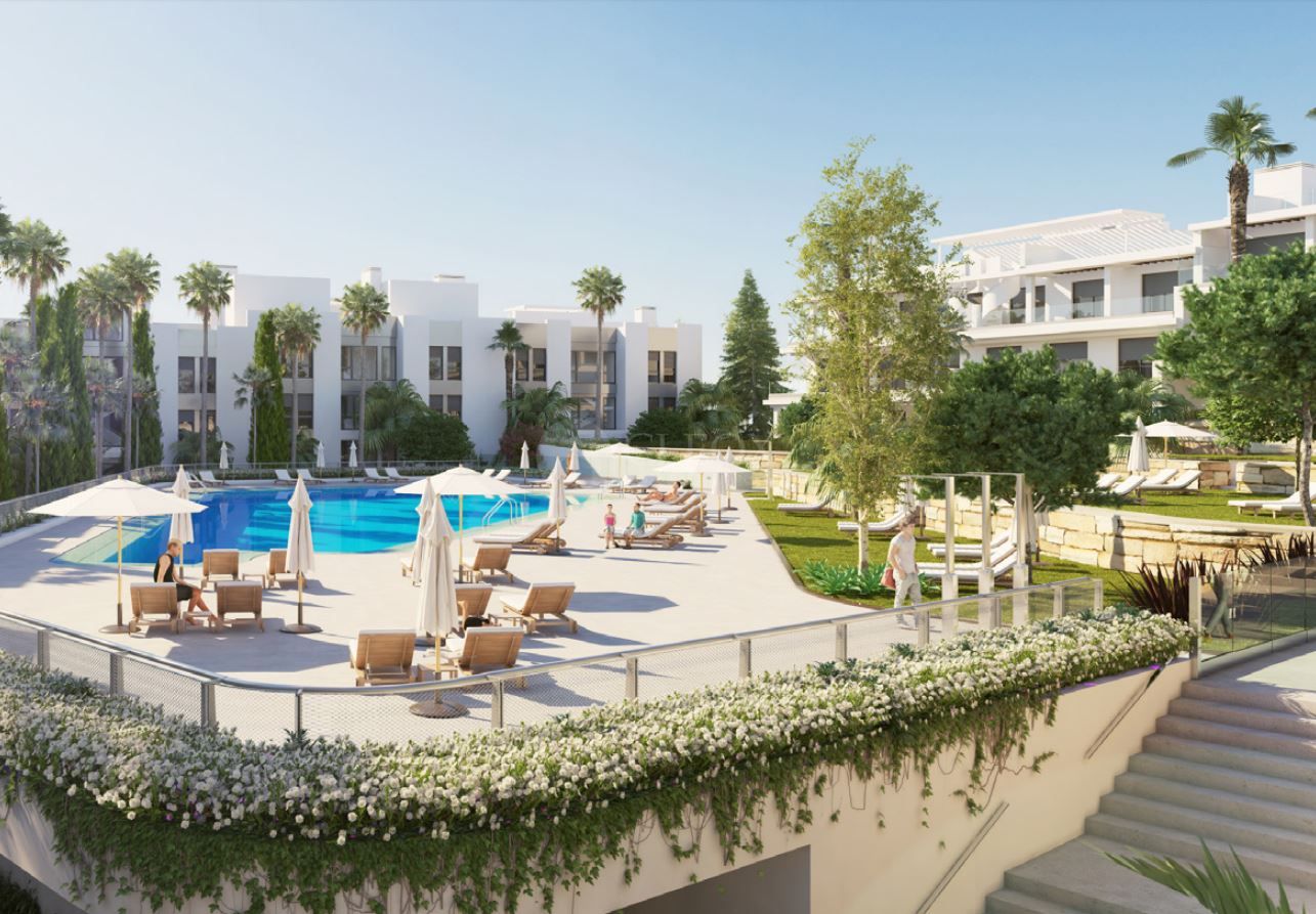 Apartamento nuevo muy soleado y con vistas al mar en Cancelada