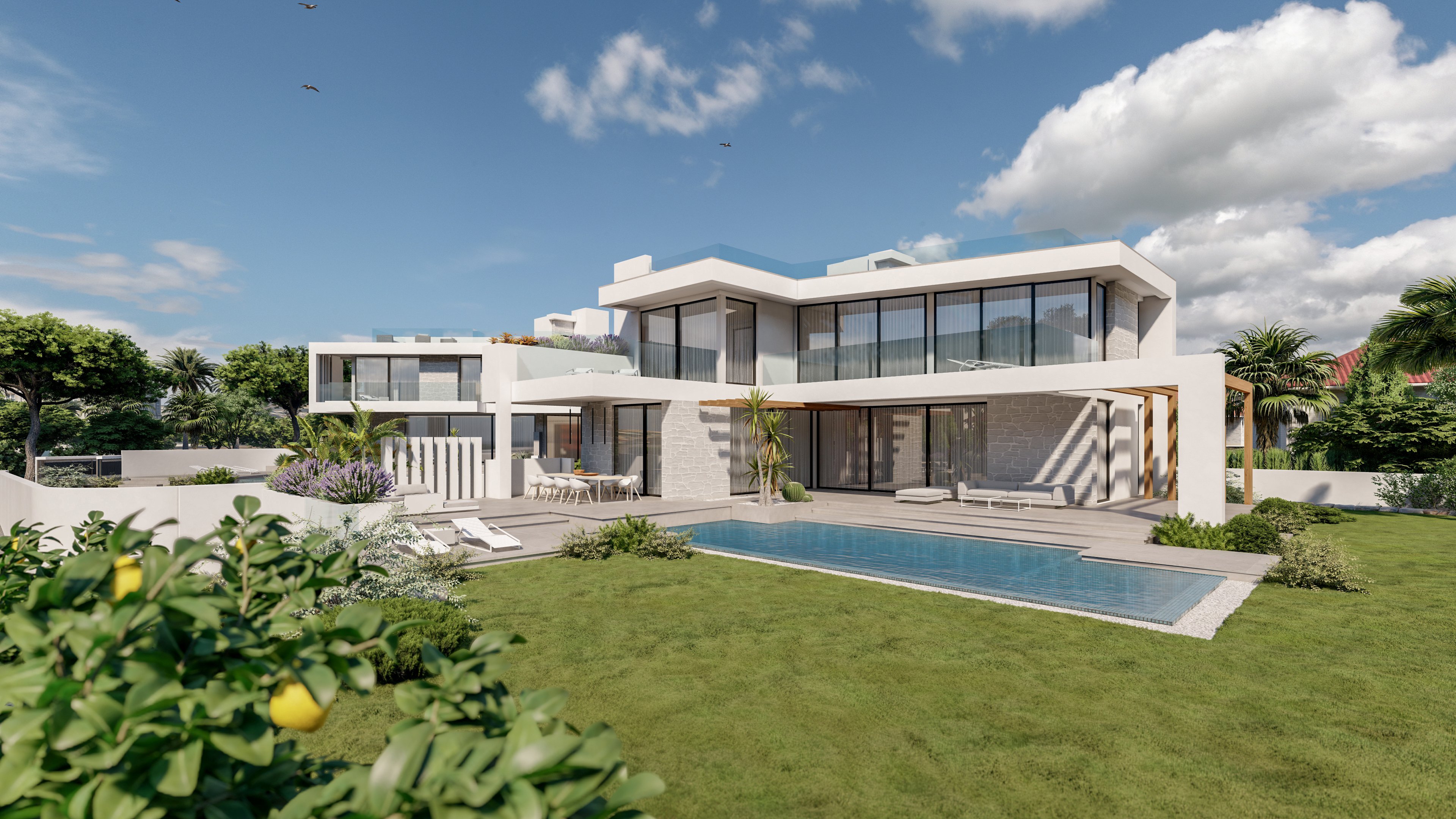 Neu gebaute Strandvilla, schlüsselfertig, in Marbella Ost