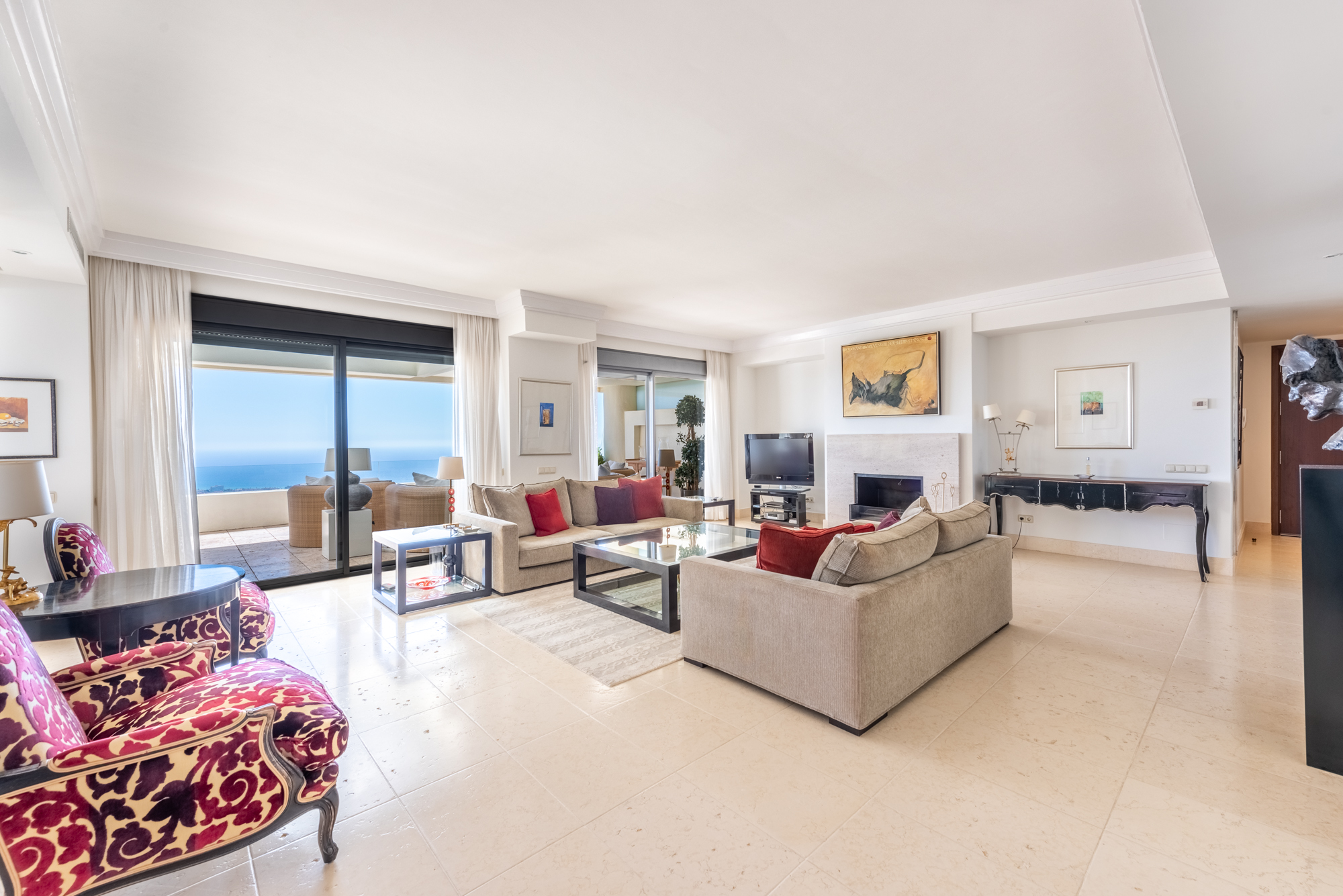 LYXIG DUPLEX TAKVÅNING MED PANORAMAUTSIKT ÖVER HAVET I LOS MONTEROS HILL CLUB - MARBELLA EAST